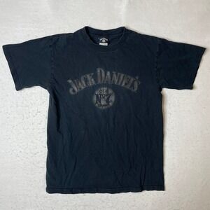 2005 Jack Daniels Old No 7 T Shirt Men Medium Black Graphic Vintage Short Sleeve